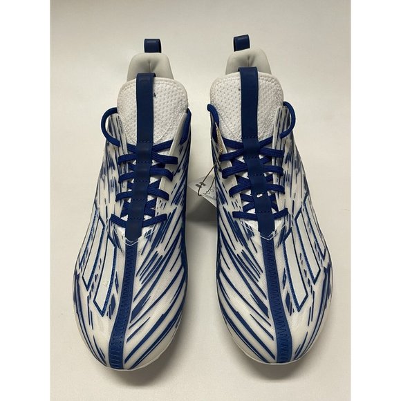 Adidas Adizero Football Cleats White Blue GW5059 Men’s Size 11 US